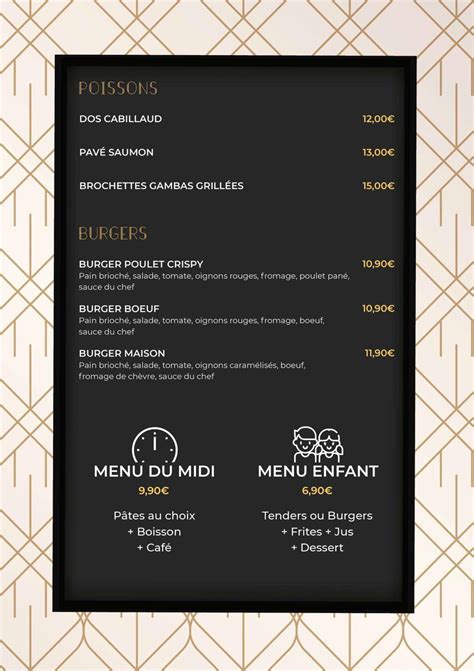 l'imprevu restaurant menu